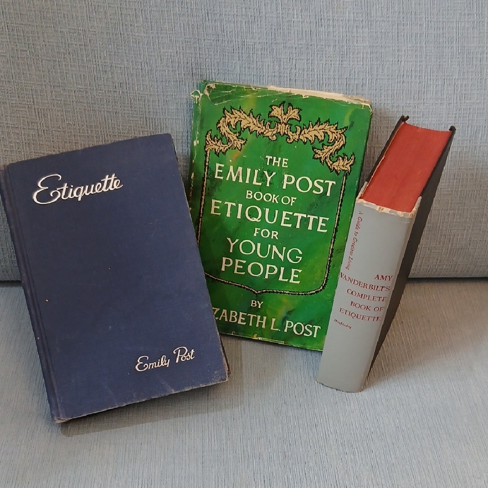 Emily Post + Amy Vanderbilt Etiquette Book Collection